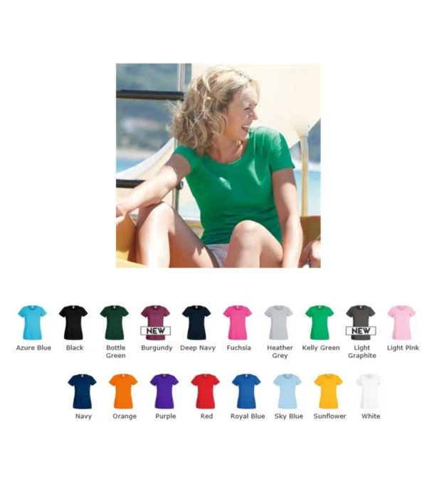 Fruit of the Loom SS79  valueweight  Lady fit tee